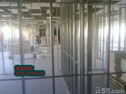 昆山輕鋼龍骨材料批發及安裝吊頂隔墻廠房辦公樓裝修價格 廠家 圖片